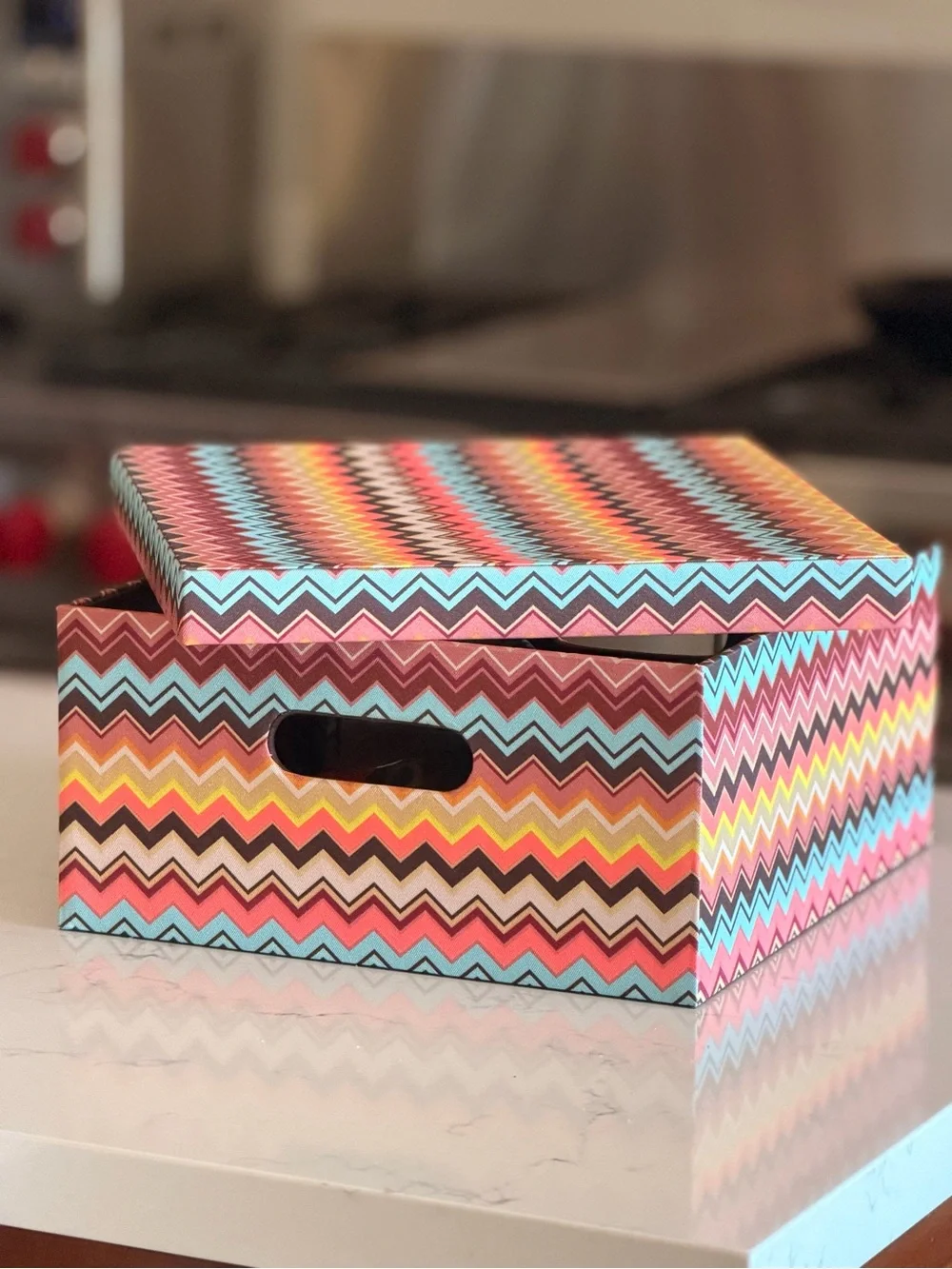 Missoni for Target Chevron Storage Box Bin with Lid Organizer